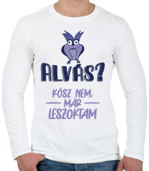 printfashion Kösz nem, már leszoktam - Férfi hosszú ujjú póló - Fehér (7542190)