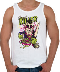 printfashion Cereal killer - gasztro horror - Férfi atléta - Fehér (5482585)