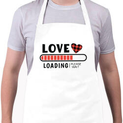 printfashion Love loading - Kötény - Fehér (4909422)