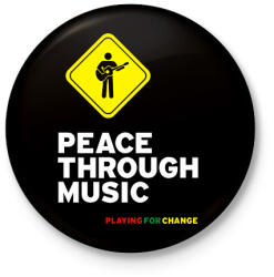 printfashion playin - Kitűző, hűtőmágnes - Fekete (14002034)