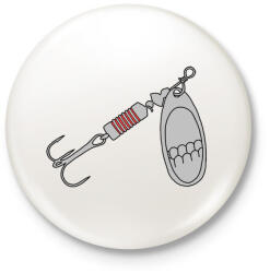 printfashion villantó - Kitűző, hűtőmágnes - Fehér (4270235)