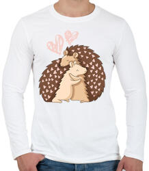 printfashion süni - Férfi hosszú ujjú póló - Fehér (15499043)