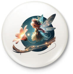 printfashion Tündérlány - Kitűző, hűtőmágnes - Fehér (14848961)