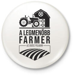 printfashion Traktorosoké a világ - Kitűző, hűtőmágnes - Fehér (3083512)