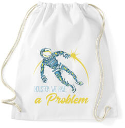 printfashion Űrhajós 02 - Houston we have a problem - Sportzsák, Tornazsák - Fehér (4945104)