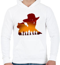 printfashion Read Dead Redemption - Férfi kapucnis pulóver - Fehér (1737278)
