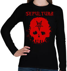 printfashion sepultura - Női hosszú ujjú póló - Fekete (10729055)