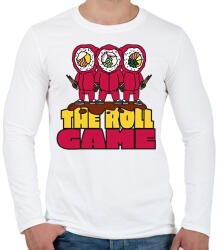printfashion Sushi Squid Game - Férfi hosszú ujjú póló - Fehér (7526383)