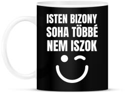 printfashion SOHA TÖBBÉ NEM ISZOK - Bögre - Fekete (11434615)