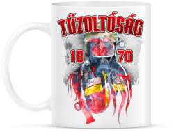 printfashion Tűzoltóság 1870 - Bögre - Fehér (790063)