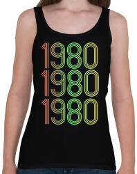 printfashion 1980 - Női atléta - Fekete (4275754)