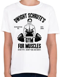 printfashion DS Hit the gym - Gyerek póló - Fehér (5111338)