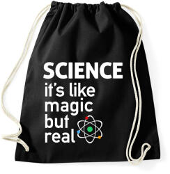 printfashion Science - Sportzsák, Tornazsák - Fekete (2024156)