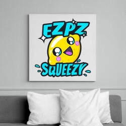 printfashion Ez Pz Lemon Squeezy - Vászonkép - Fehér (6627688)