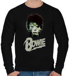 printfashion david bowie - Férfi pulóver - Fekete (15176339)