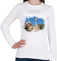 printfashion Sopron - Női hosszú ujjú póló - Fehér (2842511)