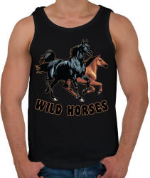 printfashion wild horses - Férfi atléta - Fekete (8960284)