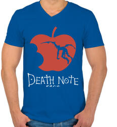 printfashion Death Note - Férfi V-nyakú póló - Királykék (1969023)
