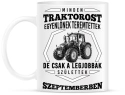 printfashion TRAKTOROS SZÜLINAP - Szeptember - Bögre - Fehér (2645633)