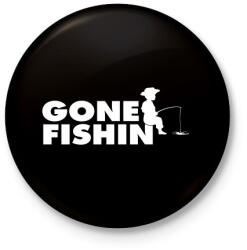 printfashion Pecázni mentem - Kitűző, hűtőmágnes - Fekete (3092513)