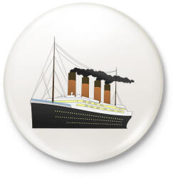 printfashion Titanic - Kitűző, hűtőmágnes - Fehér (11226156)
