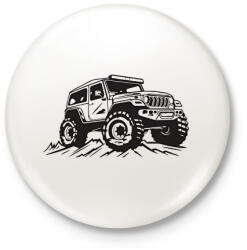 printfashion offroad - Kitűző, hűtőmágnes - Fehér (13788503)