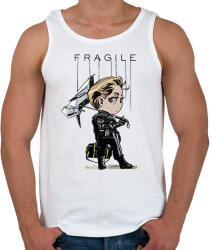 printfashion DS Fragile - Férfi atléta - Fehér (1974384)