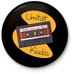 printfashion Retro mix vol 70 - Kitűző, hűtőmágnes - Fekete (6154325)