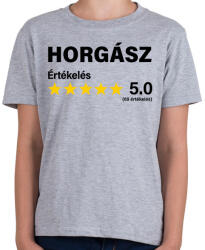 printfashion Horgász Értékelés ***** 5.0 (69 értékelés) - Gyerek póló - Sport szürke (16421299)