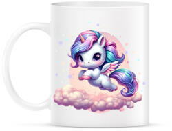 printfashion Boldog egyszarvú - Bögre - Fehér (14879953)