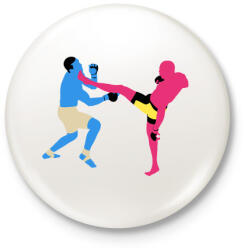 printfashion MMA - Kitűző, hűtőmágnes - Fehér (3081056)