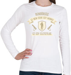 printfashion Ez nem csak egy munka - Női hosszú ujjú póló - Fehér (7695348)