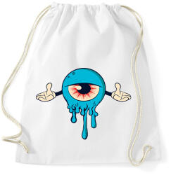 printfashion Blue Monster - Sportzsák, Tornazsák - Fehér (2058581)