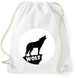 printfashion Farkas hold - Sportzsák, Tornazsák - Fehér (5037784)