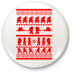 printfashion Dragonball karácsonyi minta - Kitűző, hűtőmágnes - Fehér (3078444)