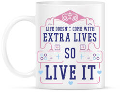 printfashion Gamer life - Bögre - Fehér (11862891)