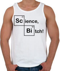 printfashion Science, Bitch! - Férfi atléta - Fehér (11946278)