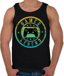 printfashion Gamer legend - Férfi atléta - Fekete (3676463)