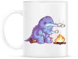 printfashion Sütögető triceratopsz - Bögre - Fehér (16051607)