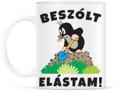 printfashion Kisvakond - Beszólt elástam! - Bögre - Fehér (4582332)