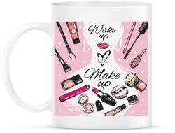 printfashion Wake up & Make up - Bögre - Fehér (6552667)