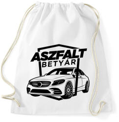 printfashion Aszfalt betyár - Mercedes - Sportzsák, Tornazsák - Fehér (4345161)