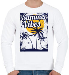 printfashion Summer Vibes - Férfi pulóver - Fehér (1601123)