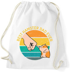 printfashion Best Hamster Dad Ever - Sportzsák, Tornazsák - Fehér (11907977)