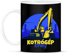 printfashion Kotrógép király - Bögre - Fekete (4762530)