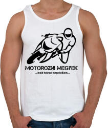printfashion MOTOROZNI MEGYEK - Férfi atléta - Fehér (5020002)