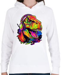 printfashion Jurassic - Női kapucnis pulóver - Fehér (14836936)