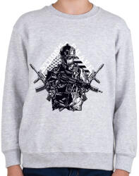 printfashion Katona - Gyerek pulóver - Sport szürke (13739483)