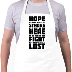 printfashion God of War idézet - Kötény - Fehér (11345882)