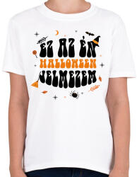 printfashion Halloween jelmez - Gyerek póló - Fehér (8754397)